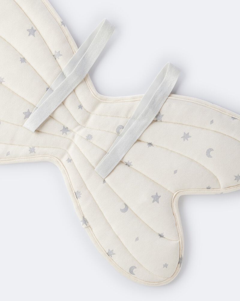 Toddler Girl Celestial Dress Up Wings - Cream/Silver, image 6 of 7 slides