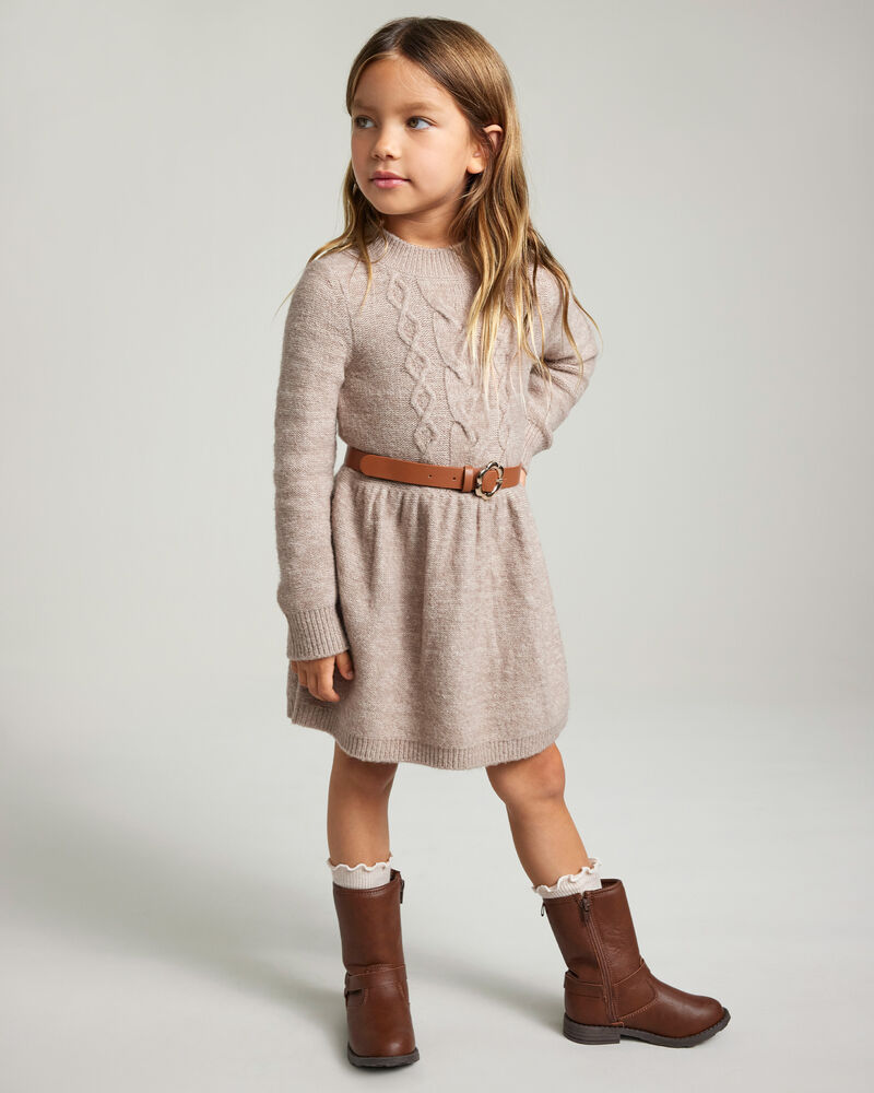Toddler Girl Fashion Boots - Brown, image 2 of 7 slides