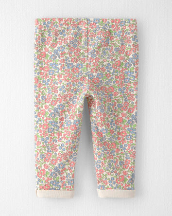 Baby Girl 2-Pack Organic Cotton Rib Leggings, 
