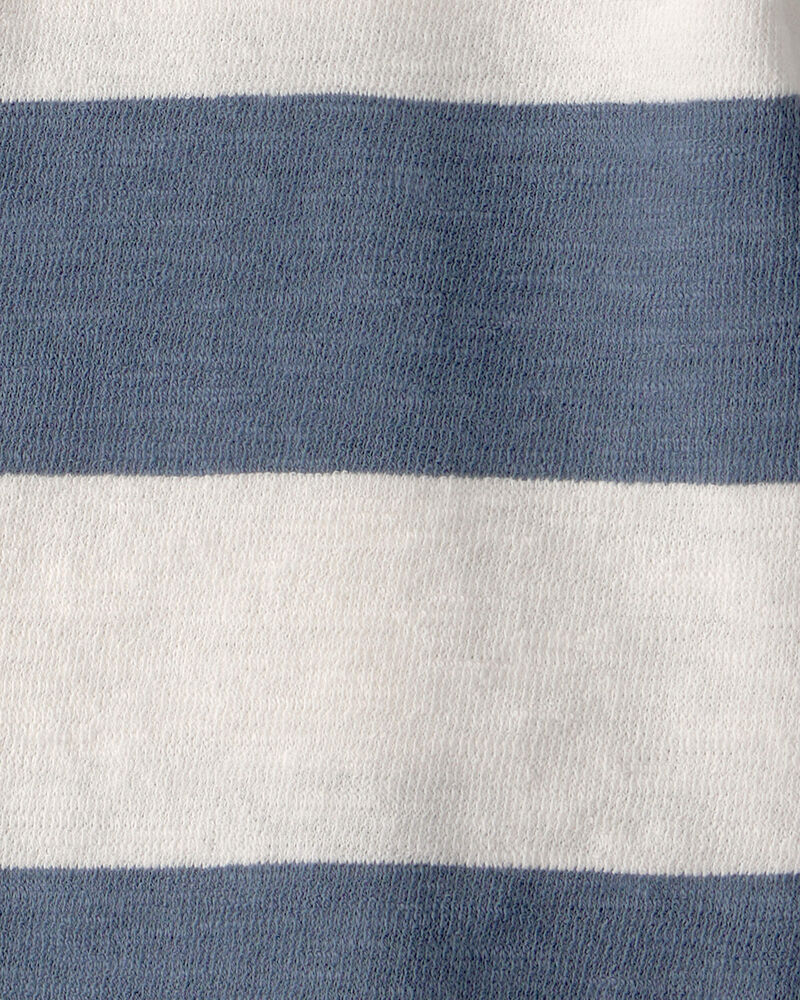 Toddler Boy Collared Shirt Made with Organic Cotton in Stripes, image 3 of 4 slides