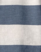 Toddler Boy Collared Shirt Made with Organic Cotton in Stripes, image 3 of 4 slides