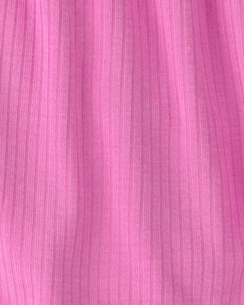 B&eacute;b&eacute; fille - Ensemble haut &agrave; manches volant&eacute;es.et short unis PurelySoft - Rose, image 3 sur 3 diapositives