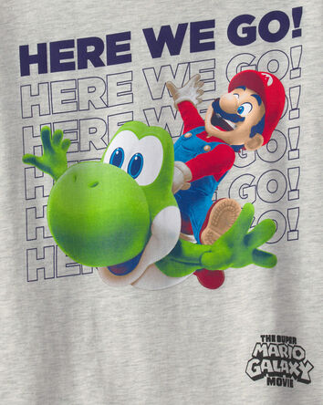 Gar&ccedil;ons - T-shirt &agrave; imprim&eacute; Nintendo Super Mario - Gris, 