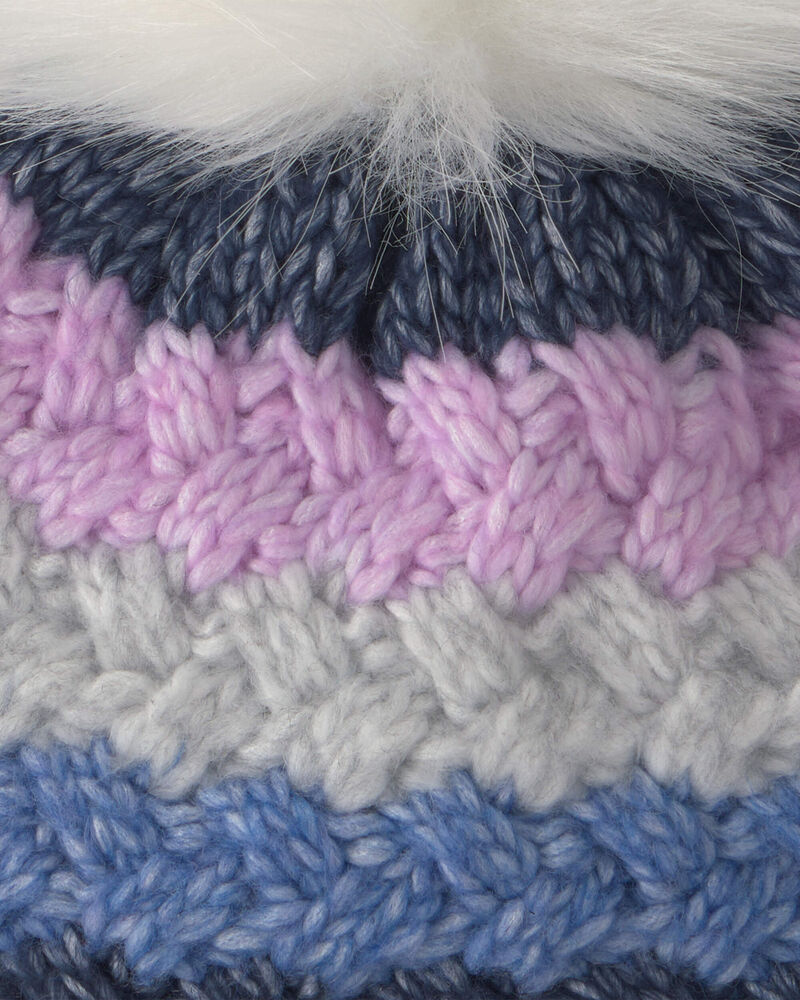 Toddler Girl Kombi Popsicle Pom Hat - Lilac, image 3 of 3 slides
