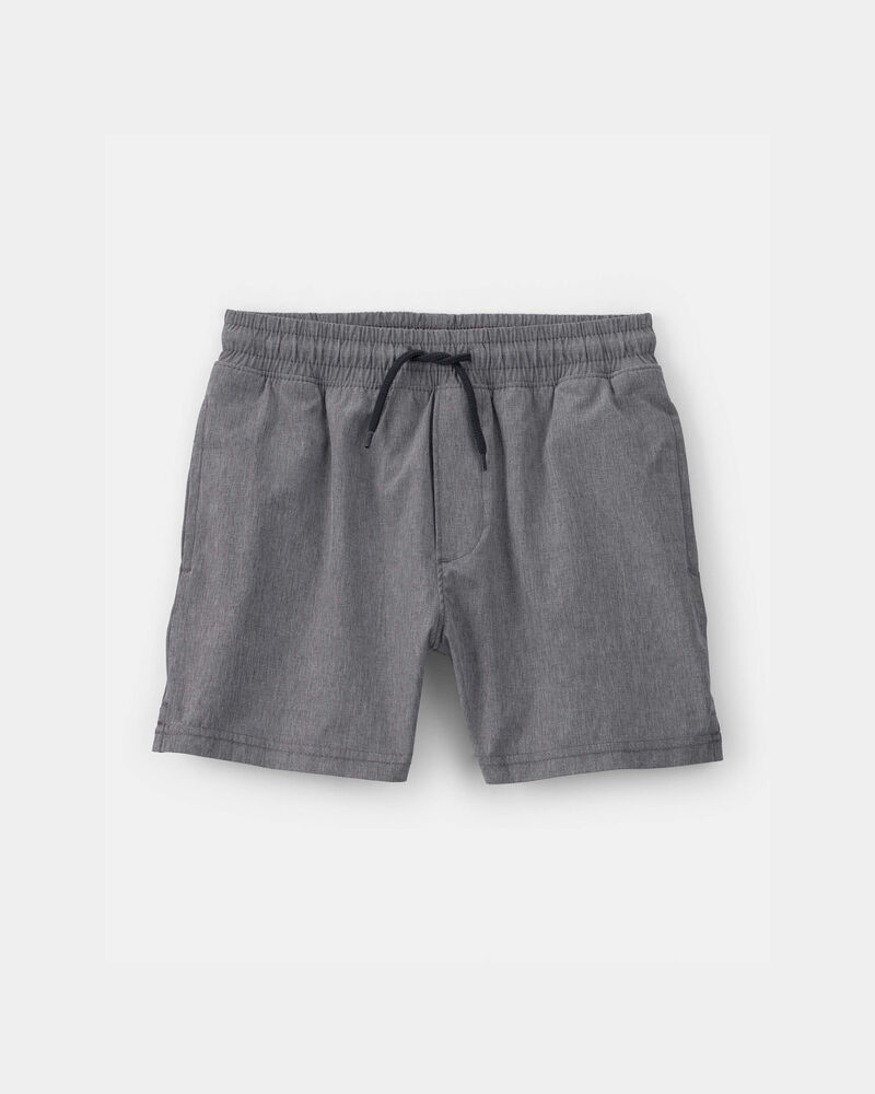 Boys Pull-On Active Shorts - Grey, image 1 of 4 slides