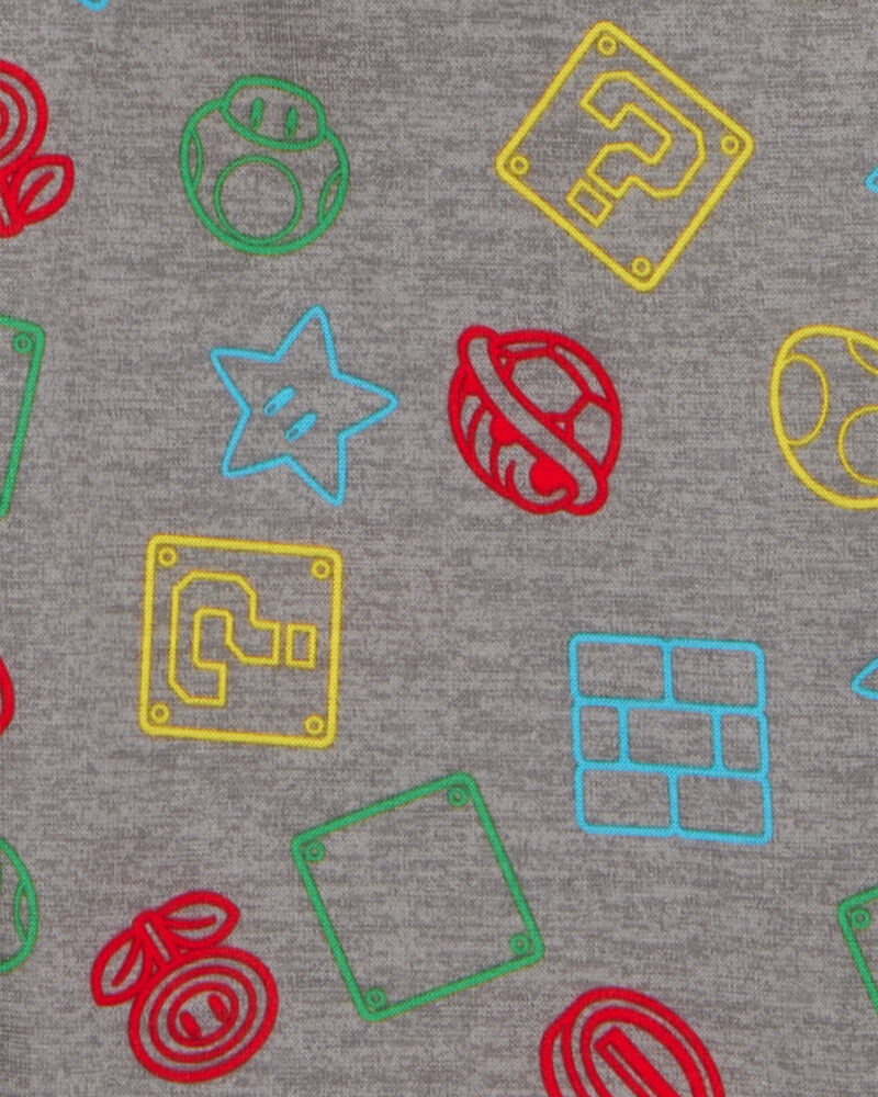 Enfant Pyjama 2 pièces décontracté imprimé de Super Mario BrosMC, image 3 sur 4 diapositives