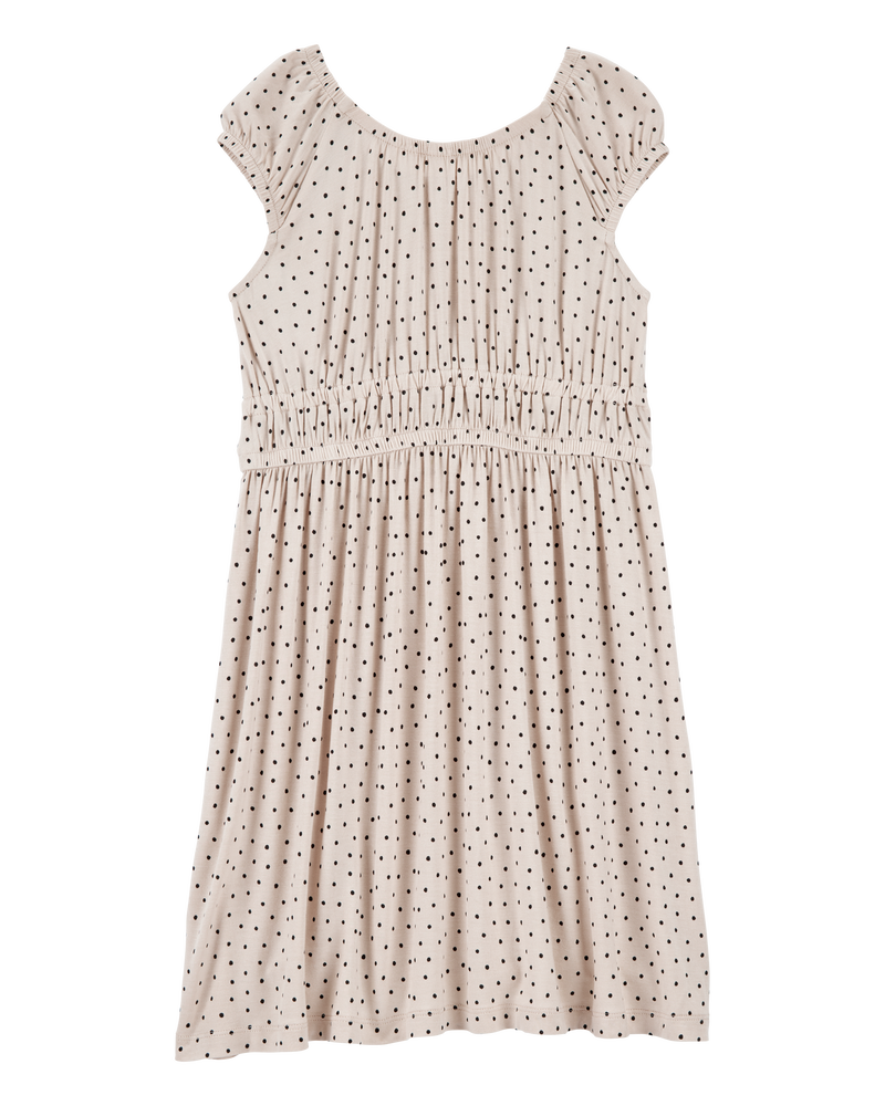 Jeune Robe en viscose à pois, image 2 sur 4 diapositives