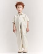 Toddler Day Out™ Jumpsuit - Cream, image 2 of 6 slides