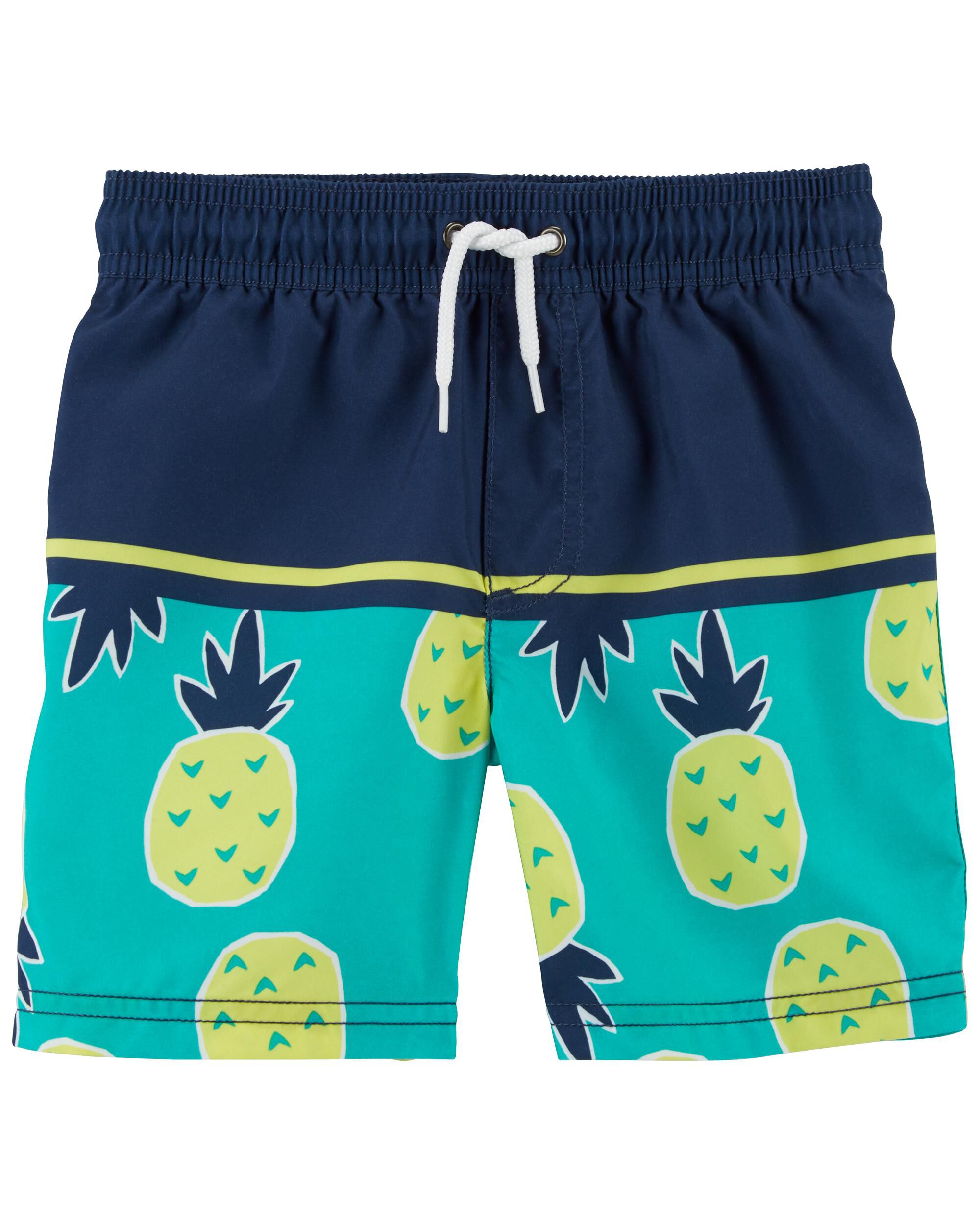 Boys pineapple swim store trunks