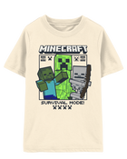 Kid Minecraft® Short-Sleeve Graphic Tee - Cream, image 1 of 2 slides