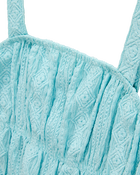 Kid Ruched Textured Tank, image 2 of 4 slides