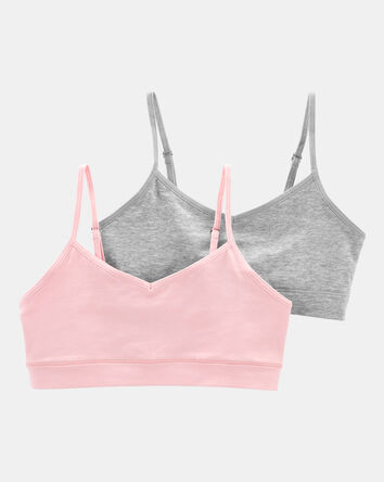 Girls 2-Pack Bralettes, 