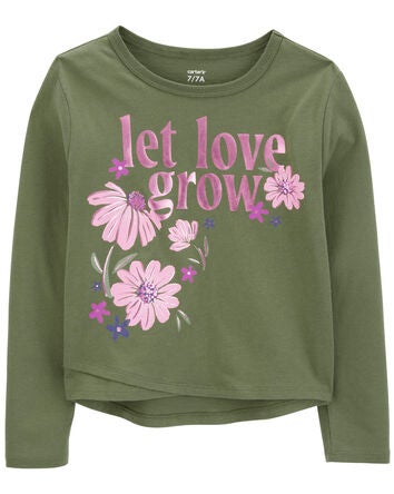 Kid Let Love Grow Flutter Graphic T-Shirt, 