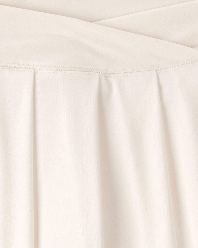 Filles - Jupe-short de sport &agrave; plis - Blanc, image 4 sur 4 diapositives
