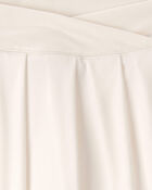 Filles - Jupe-short de sport &agrave; plis - Blanc, image 4 sur 4 diapositives