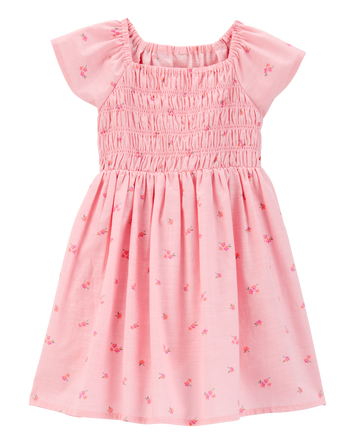 Toddler Short-Sleeve Floral Maxi Dress - Floral, 