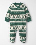 B&eacute;b&eacute; - Grenouill&egrave;re en tricot gaufr&eacute; fait avec du coton biologique &agrave; motif jacquard, image 1 sur 4 diapositives