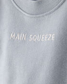 Baby Boy 3-Piece 'Main Squeeze' Sweatshirt, Bodysuit & Short Set - Blue, image 2 of 6 slides