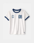 Kids 'Team Captain' Active Graphic Tee - White, image 1 of 3 slides