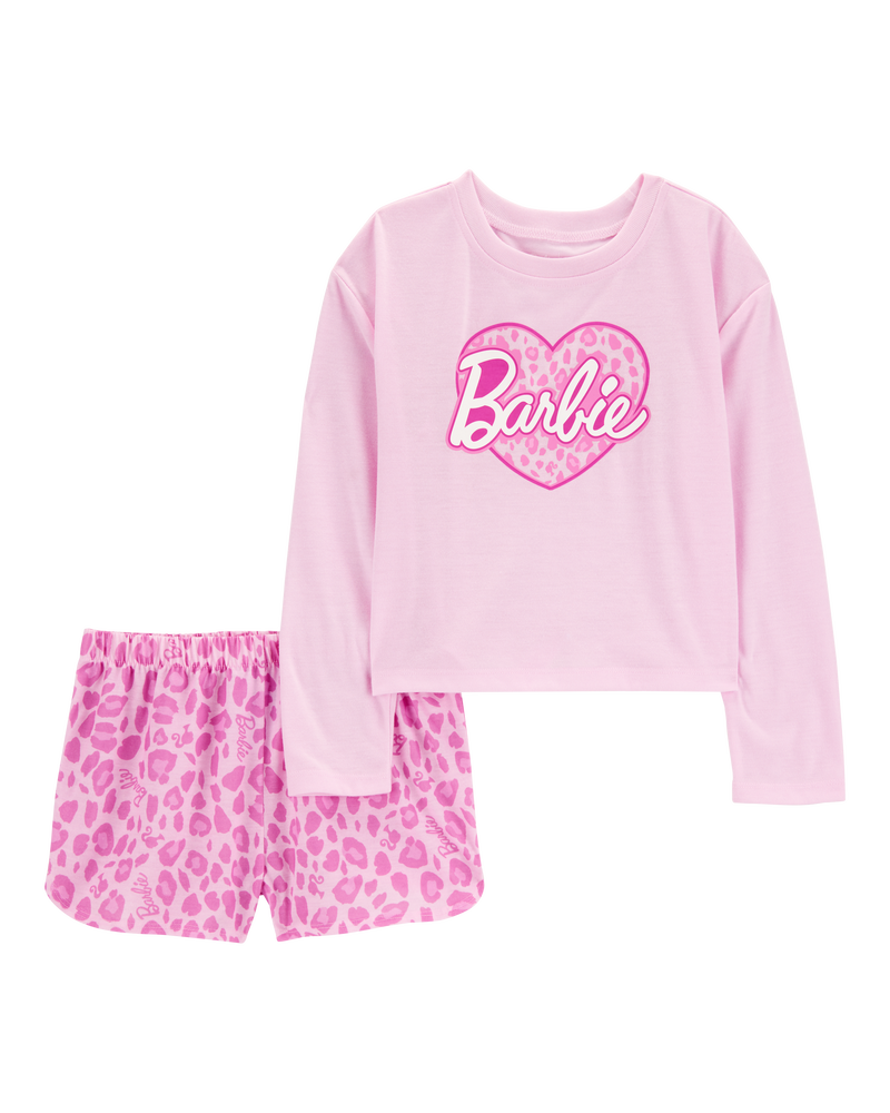 Enfant Pyjama 2 pièces décontracté -imprimé de Barbie - Rose, image 1 sur 3 diapositives