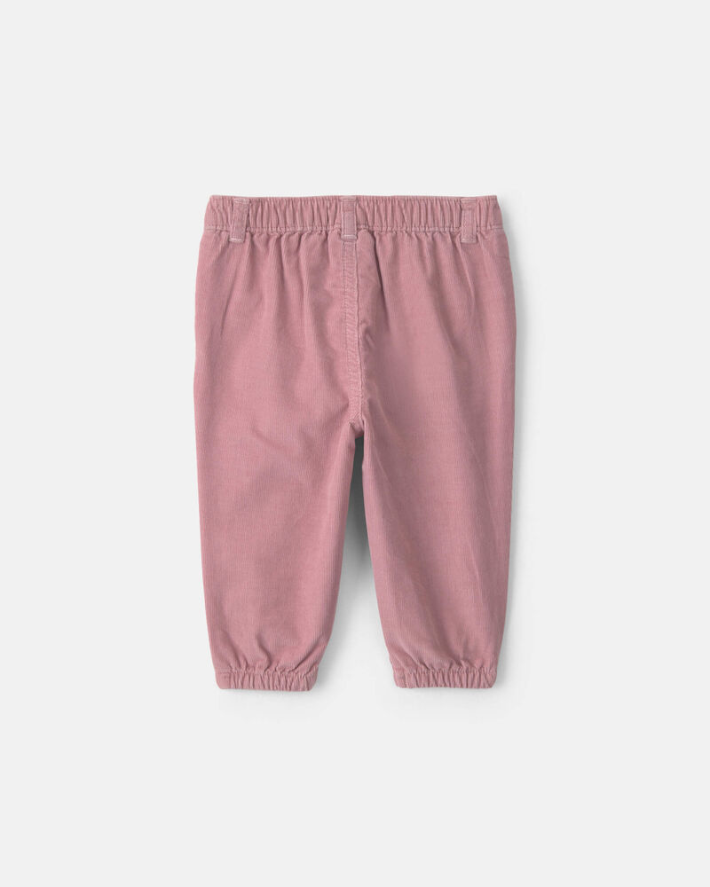 Baby Girl Floral Corduroy Baggy Pants - Purple, image 2 of 4 slides