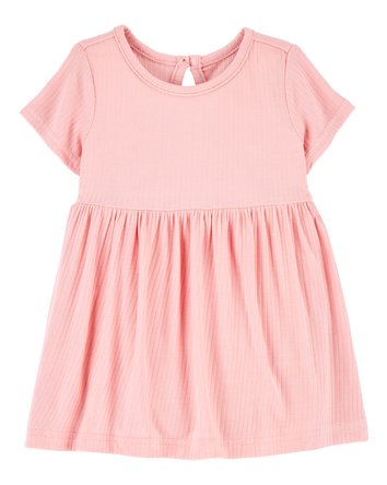 Baby Solid Bodysuit Dress - Pink, 