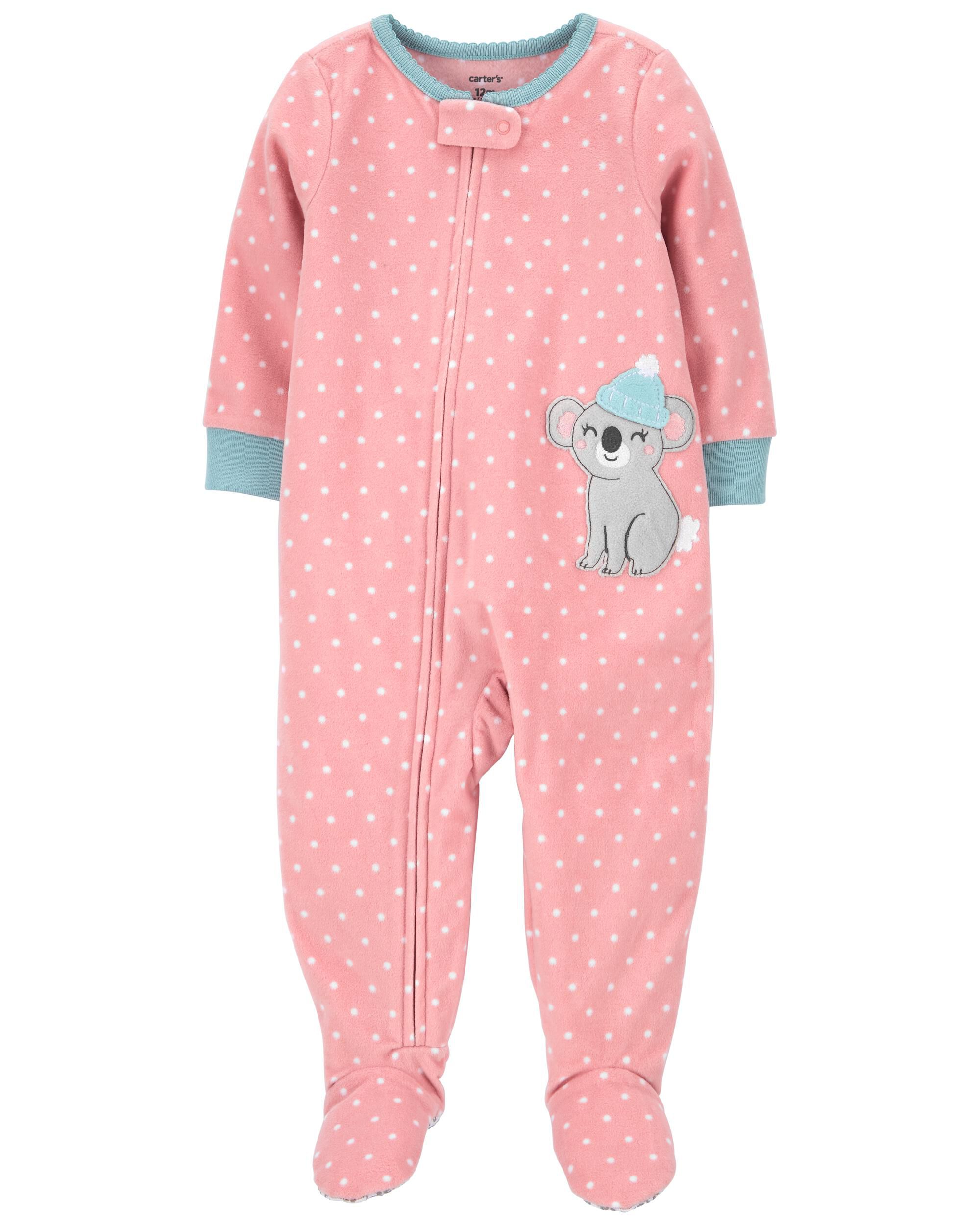 carters fleece footed pajamas