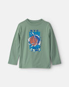 Boys 'NYC Camp' Basketball Game Day Long-Sleeve Graphic Tee - Green, image 1 of 3 slides