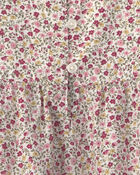 Toddler Girl Organic Cotton Dobby Dress in Floral, image 4 of 5 slides