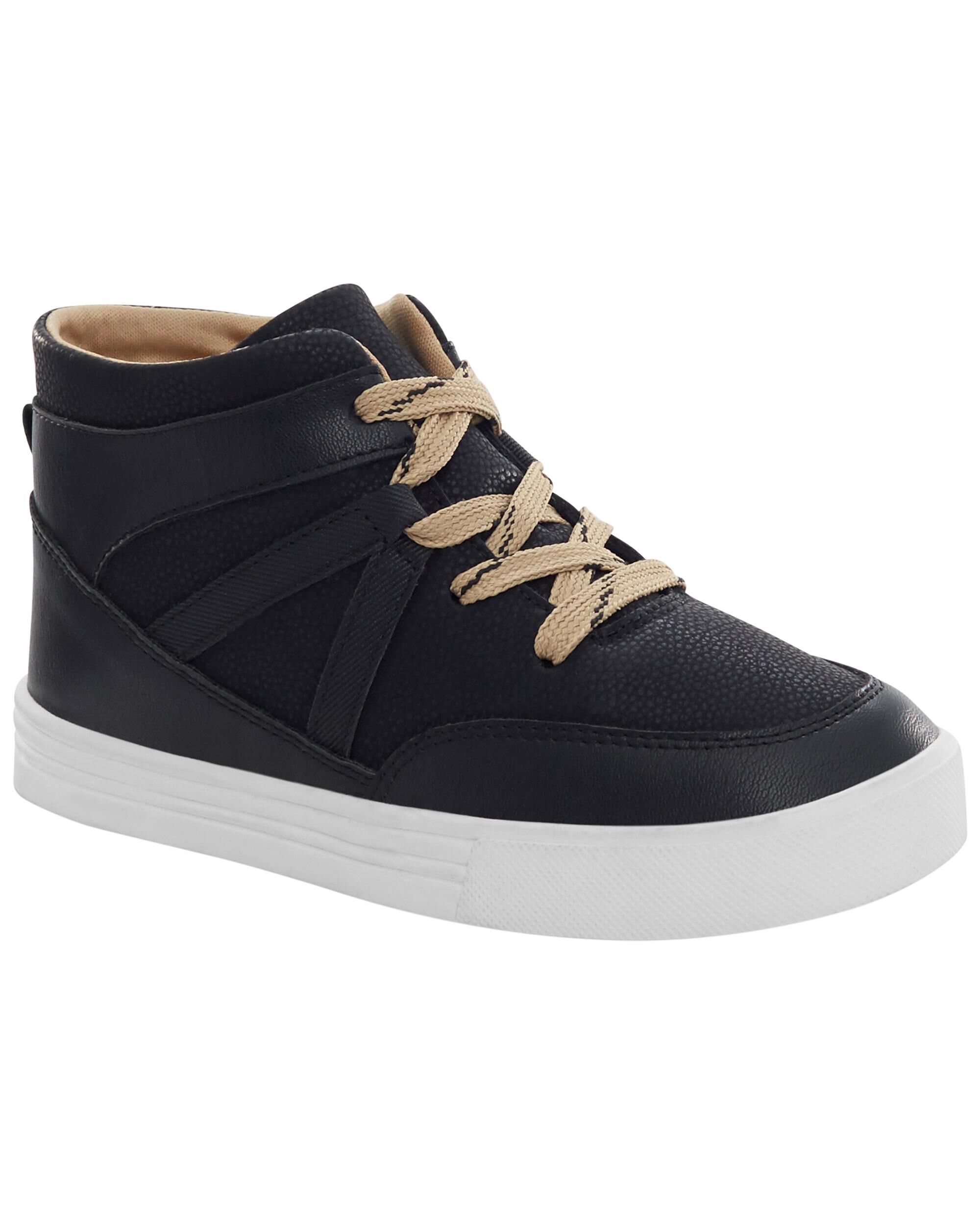 Boys black high top shop sneakers