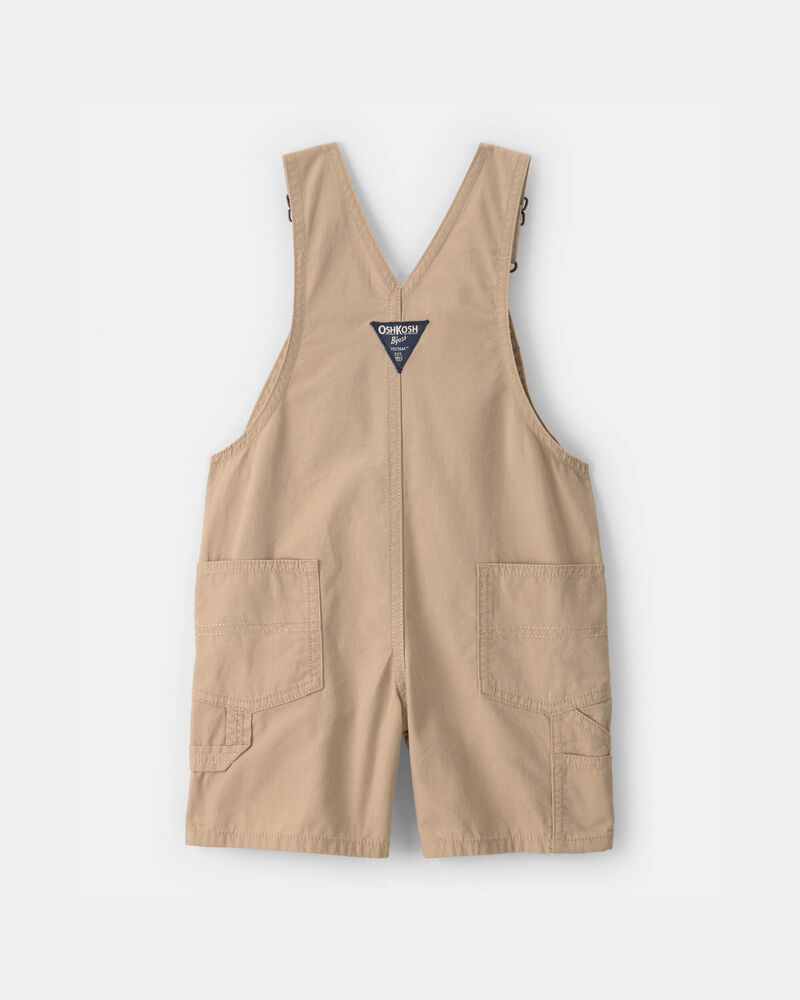 Toddler Boy Canvas Shortall - Khaki, image 2 of 4 slides
