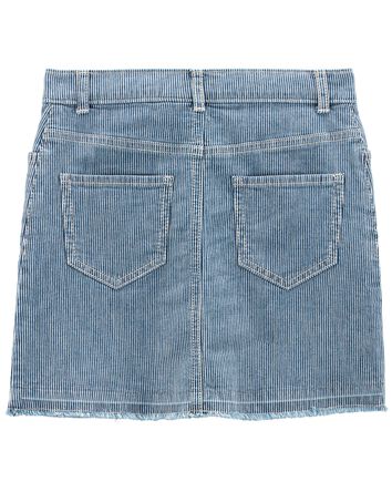 Kid Striped Denim Skirt, 