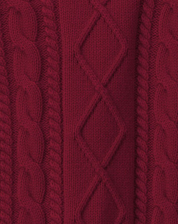 Toddler Organic Cotton Cable Knit Sweater, 