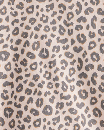 Filles - Haut à manches longues à imprimé guépard – Brun, 