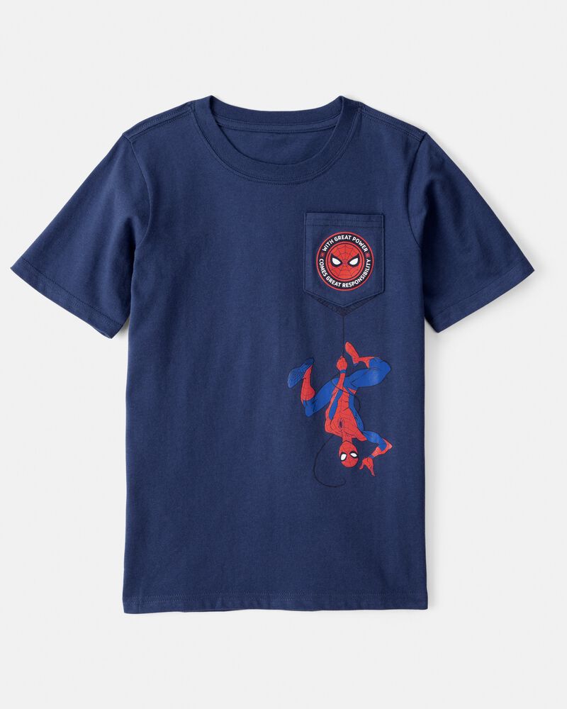 Boys Marvel™ Spider-Man Short-Sleeve Graphic Tee - Blue, image 1 of 2 slides