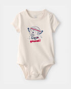 Baby Soccer Ball Graphic Bodysuit - Ivory, image 1 of 3 slides