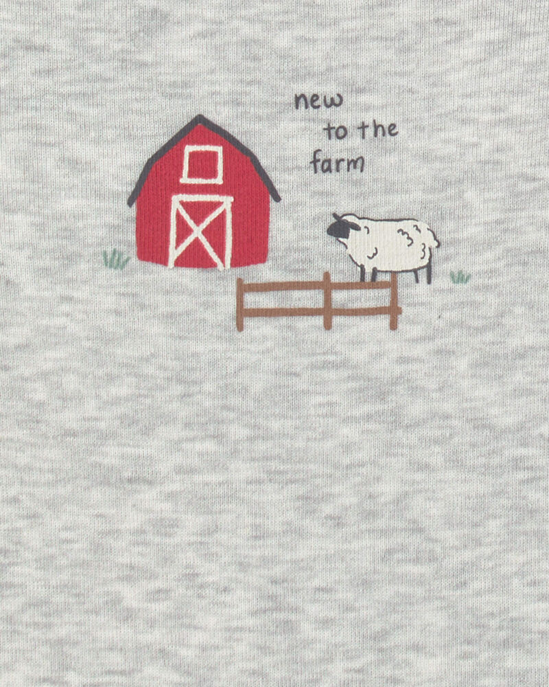 Baby 5-Pack Farm Animal Short-Sleeve Multipack Bodysuits, image 2 of 7 slides