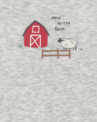 Baby 5-Pack Farm Animal Short-Sleeve Multipack Bodysuits, image 2 of 7 slides