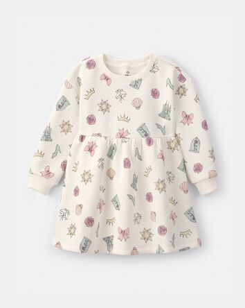 Tout-petit fille - Robe chandail en molleton, princesse ic&ocirc;nique de Disney&copy; - Cr&egrave;me, 