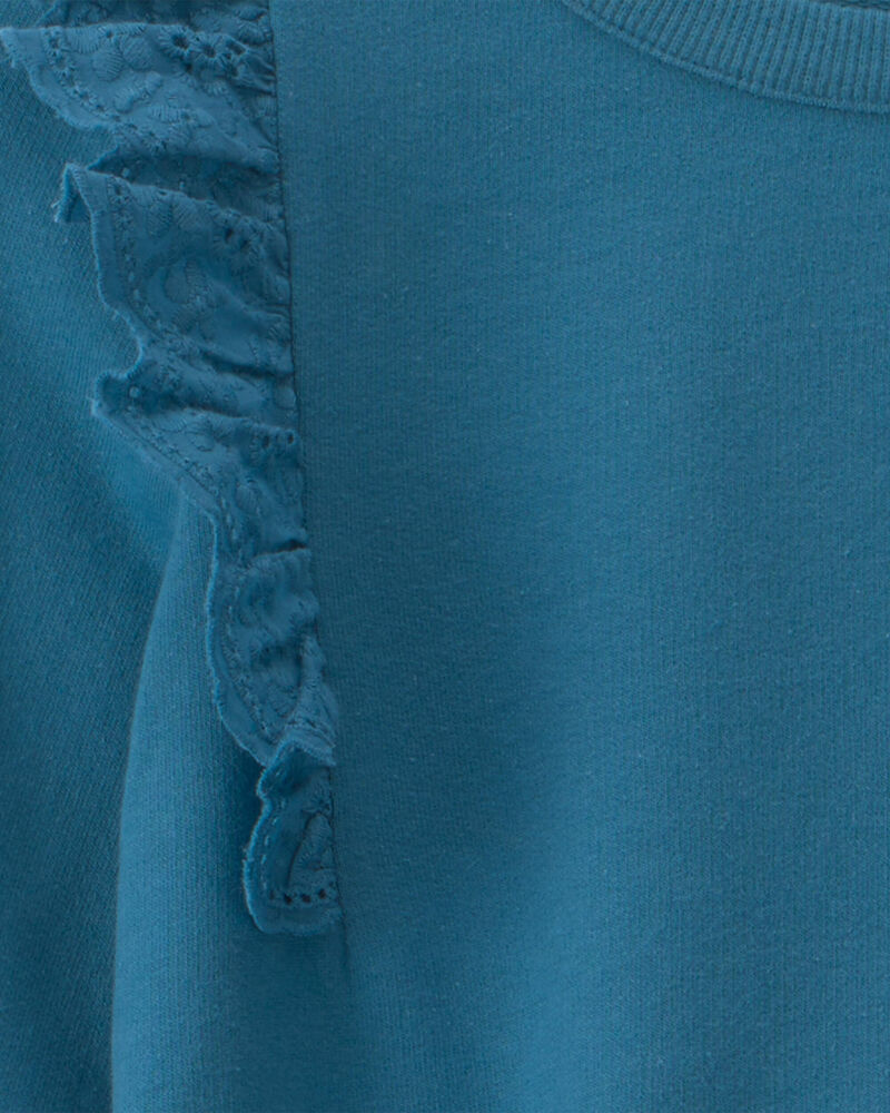 Girls 2-Piece Bee Long-Sleeve Top & Skort Set - Blue, image 3 of 4 slides