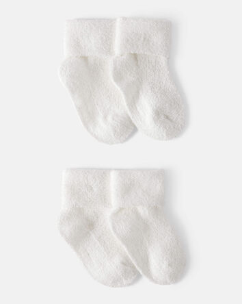 Bébé Emballage de 4 paires de chaussons à revers pliés, 