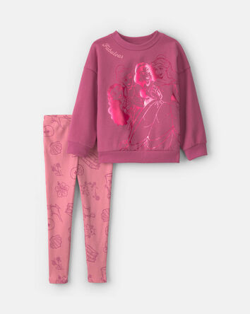 Toddler Girl 2-Piece Disney&copy; Princess Fleece Long-Sleeve Top & Pant Set - Pink, 