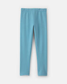Filles - Legging extensible en molleton &agrave; brillant &ndash; Bleu, image 2 sur 4 diapositives