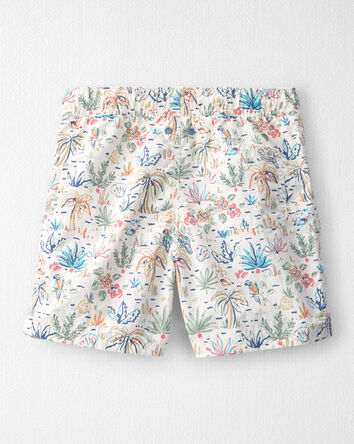 Boys Recycled Swim Trunks in Tropical Paradise Print, 