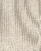 Filles - Robe manches longues en tissu c&ocirc;tel&eacute; &ndash; Cr&egrave;me, image 3 sur 3 diapositives