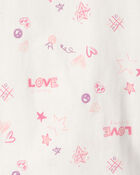 Girls 'Love' Top - Ivory, image 2 of 3 slides