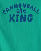 Toddler 'Cannonball King' Graphic Tank - Green, image 2 of 3 slides