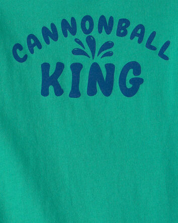 Toddler 'Cannonball King' Graphic Tank - Green, 