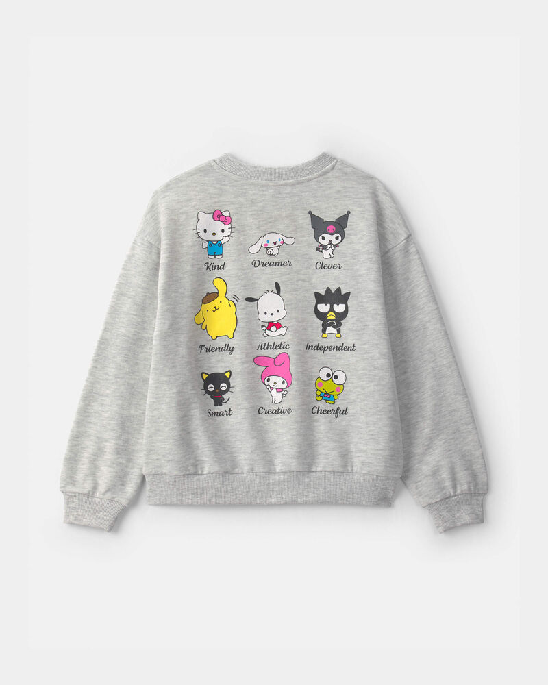 Filles - Chandail en jersey bouclette Hello Kitty&reg; - Gris, image 2 sur 4 diapositives