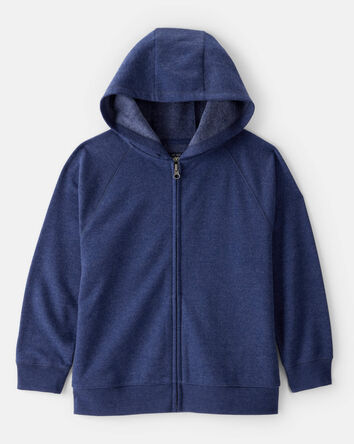 Boys Zip-Up Hoodie - Navy, 
